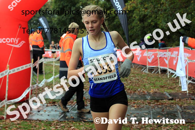 Womens Under-17s, 2022 National Cross Country Relays, Berry Hill Park, Mansfield.  Photo: David T. Hewitson/Sports for All Pics
